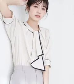 natural couture ナチュラルクチュール ボウタイブラウスのサムネイル