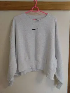 Nike グレー クロップドスウェット Lサイズ
