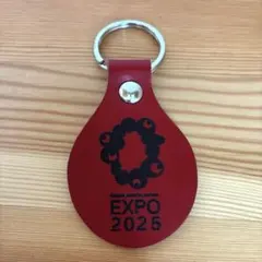大阪関西万博　EXPO ミャクミャク　レザー　キーホルダー　革　非売品　レア