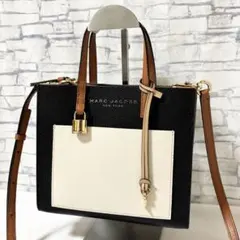 MARC JACOBS・レザー 2wayハンドバッグ ショルダーバッグ ３室