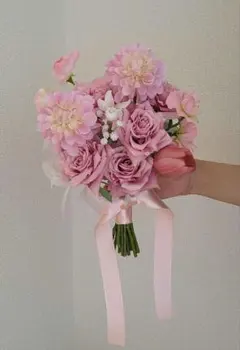 ウェディングブーケ　アーティフィシャルフラワー