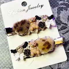 ハンドメイド＊ホイップヘアピン＊ホイップデコ【BR-4】