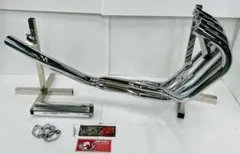 REDSTAGE ZRX400用 武人管 Aタイプ クロムメッキ サイレンサー付