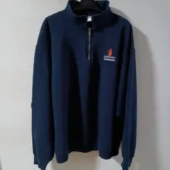 JERZEES ハーフジップ スウェット ネイビー XL
