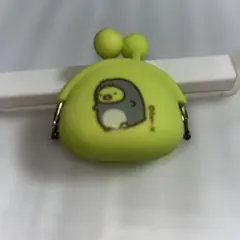 シリコン　がま口　ミドリ　すみっこぐらし　ミニミニ