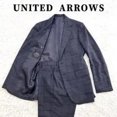未使用級✨ユナイテッドアローズ 高級ライン スーツ ウィンドウペンチェック M
