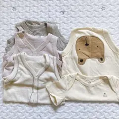 GAPクマ半袖ロンパース　西松屋ベビー肌着セット