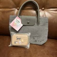 KALDI ネコの日バッグ ガジェットケース付き