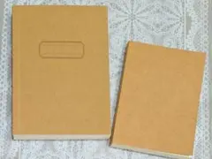 セリア クラフト B6 フリーノート 368 A6 無地ノート 2冊 シンプルのサムネイル