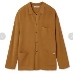 新品未使用　ジェラートピケオム　ソルベオーバーシャツ　キャメルMサイズ