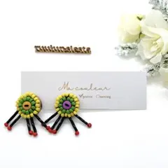 ビーズaccessory ピアス　ハンドメイドアクセサリー