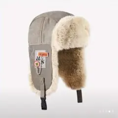 フライトキャップ 防寒帽 男女兼用 アウトドア ベージュ 帽子 パイロット帽