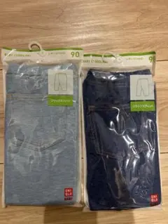 ズボン2着セット　レギンス 90cm 7部丈　ユニクロ UNIQLO 半ズボン
