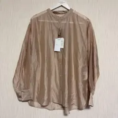 新品　OPAQUE.CLIP オペークドットクリップ　シアーバンドカラーシャツ