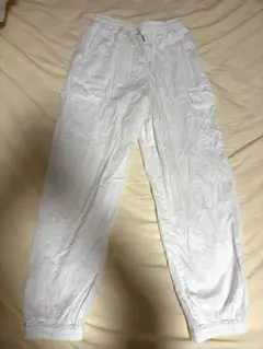 Gu カーゴパンツ 白