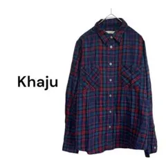 Khaju チェック柄 長袖シャツ チェックシャツ　ブラウス