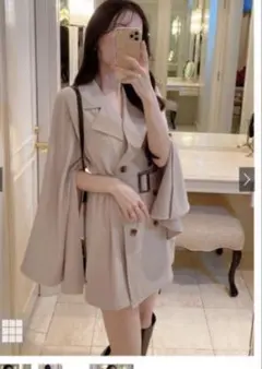 GRL ケープスリーブ トレンチコート