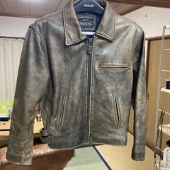 シングルライダースジャケット 茶色　ブラウン　Mサイズ