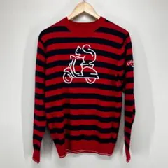 キャロウェイゴルフ ボーダーニットゴルフウェア (レッド/M)のサムネイル