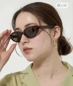 beauty&youth フォックスキャット サングラス　ブラウンのサムネイル