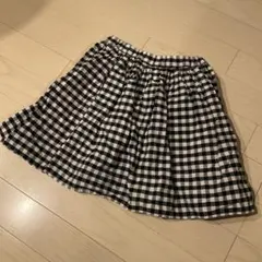 グローバルワークギンガムチェック柄 フレアスカート インナーパンツ120〜130