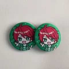 カラフルピーチじゃぱぱさん缶バッジ2個