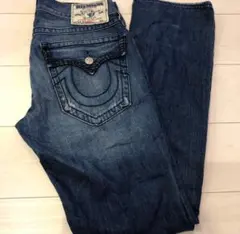 USA製 TRUE RELIGION straight デニム 濃紺 インディゴ