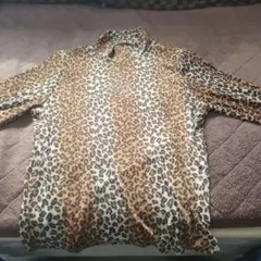 RUBY GLASS SPORTS ヒョウ柄長袖シャツ定価18000円