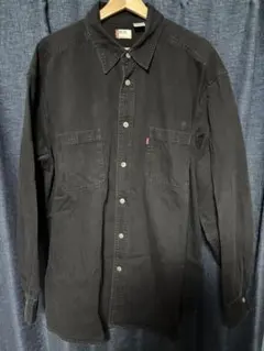 古着Levi's 90s RED TAB デニムシャツ ブラック Lサイズのサムネイル