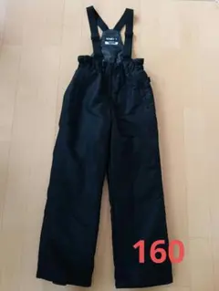 IGNIO スキーウェア スノーズボン 肩紐調整可 ブラック サイズ160