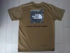 THE NORTH FACE ノースフェイス バックプリントロゴ Tシャツ S茶