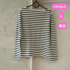 最終値下げ♥美品♥ユニクロ　ボーダー長袖カットソー　トップス UNIQLO