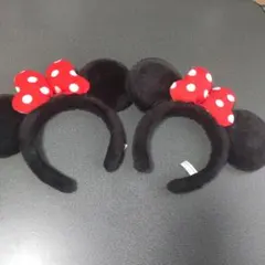 ミニーマウス カチューシャ 2個セット