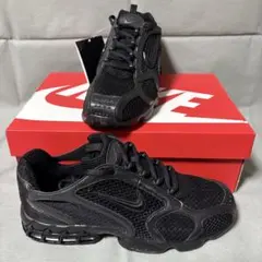 ナイキ　エア　ズーム　スピリドン　ケージ2 トリプルブラック　黒　27.5