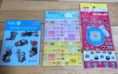 セリア　たまごっちキラキラシール2 タイルシールクレヨンしんちゃん　ピングー