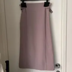 クチュールブローチ　ライン脇ベルトスカート