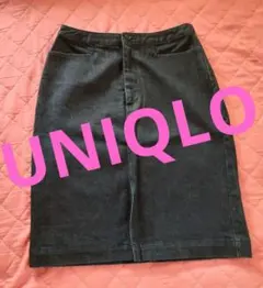 スカート　UNIQLO　ユニクロ　デニム　紺　66
