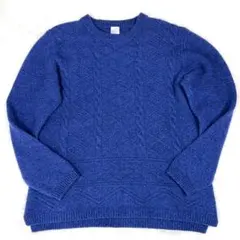 美品✨ポールスミス ケーブルニット ウール100% ネイビー XL