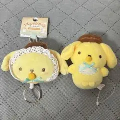 ポムポムプリン ベビーセット★ちまぬい マスコットリールキーホルダー　ぬいぐるみ