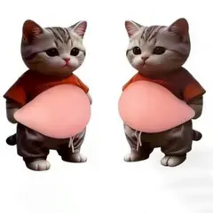 おなかぷにぷに 3Dシール 犬 2匹セット