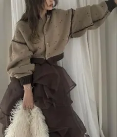 willfully ハートニット ブラウン