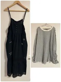 ＊Samansa Mos2キャミワンピース＆カットソー＊