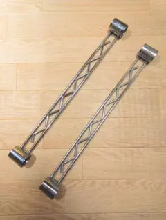 【45cm×2本】 ホームエレクター ハンガーレール　シルバー