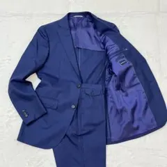極美品 ザ スーツカンパニー アルペソリボ スーツ ストライプ ネイビー L位のサムネイル