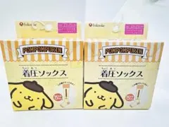 【新品未開封】福助 ×サンリオ　着圧ソックス　ハイソックス⭐︎ポムポムプリン⭐︎
