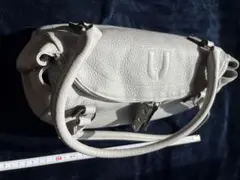 ユーバイ　ウンガロ　レザー ハンドバッグ グレー レディース　本革