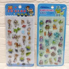 【新品✨】トイストーリー モンスターズインク ぷくぷくシール プランプステッカー