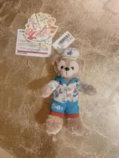 ダッフィー　ぬいぐるみバッジ　サニーファン