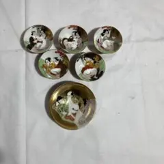 九谷焼　春画　盃　お猪口　6点
