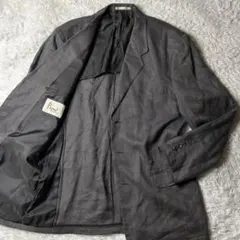 極美品 パパス テーラードジャケット ヘリンボーン 麻 アンコン グレー